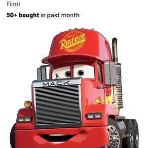 Disney Pixar Mack Truck Plush / Decorative Figure - Red